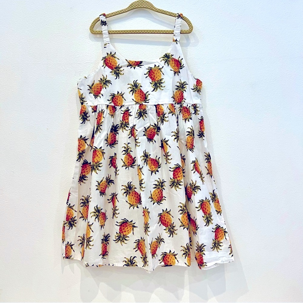 🌺Made in Hawaii 🏖️Tropical Pineapple Print Kids Hawaiian Dress